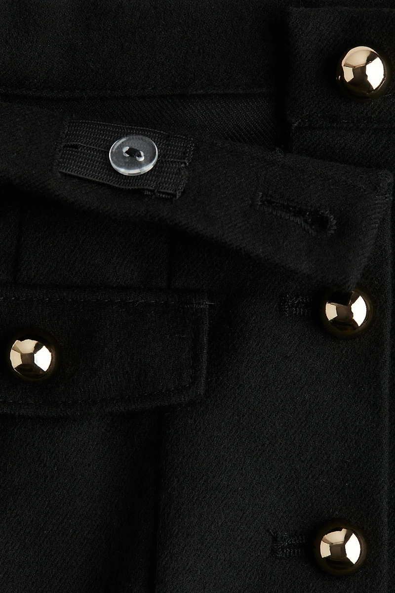 Jupe plissée en flanelle