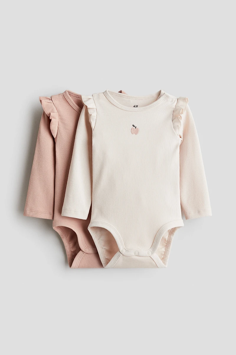 2-pack Long-sleeved Bodysuits