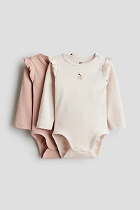 2-pack Long-sleeved Bodysuits