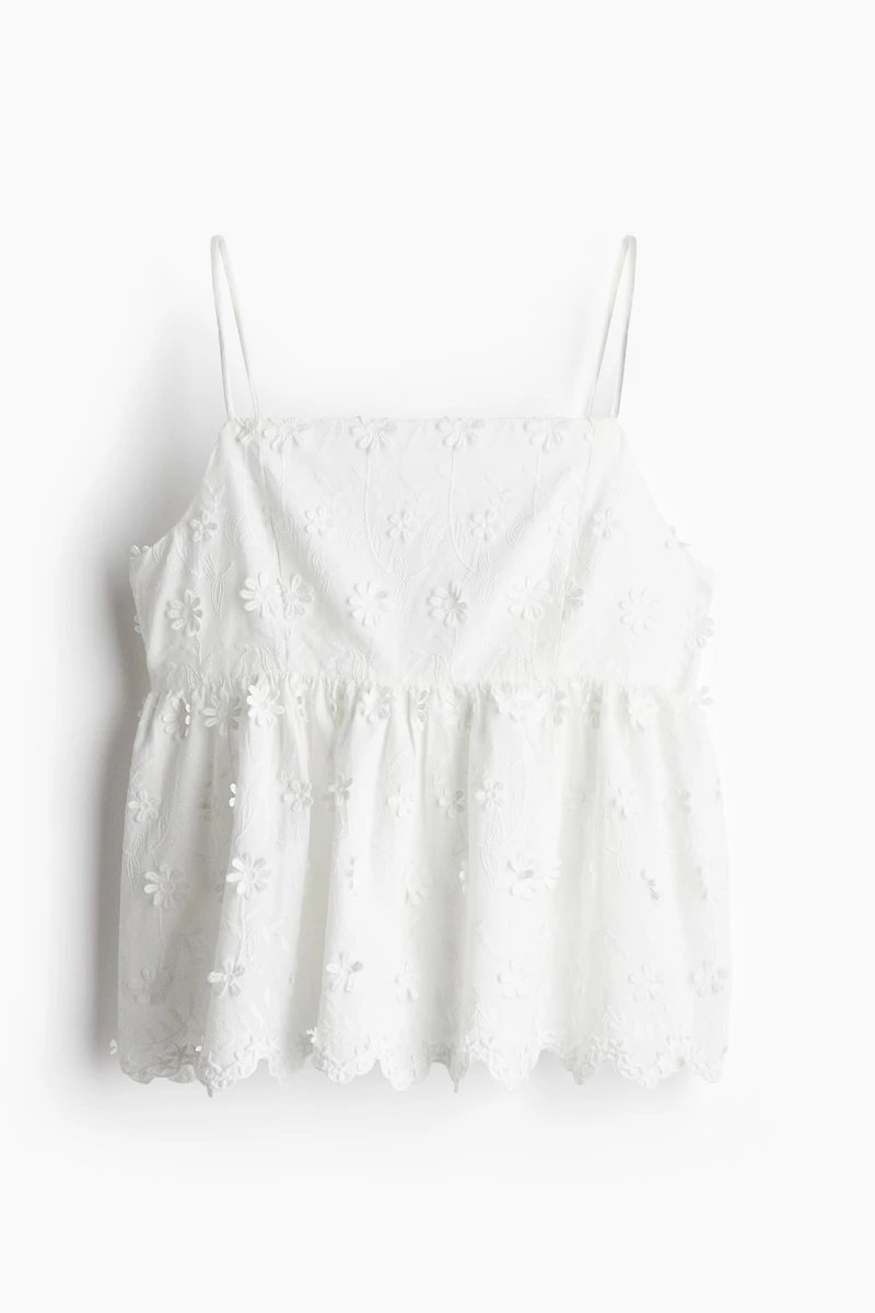 Appliquéd Strappy Top