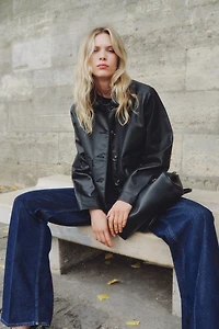 Veste en tissu enduit