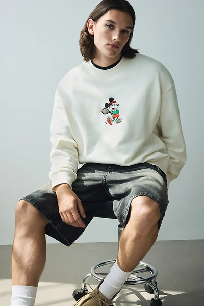 Oversized Fit Printed Sweatshirt