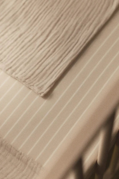 Cotton Percale Fitted Crib Sheet