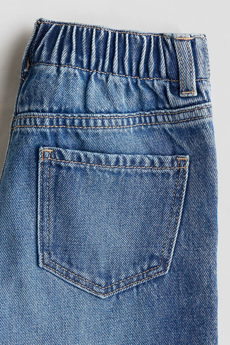 Printed Wide Leg Jeans