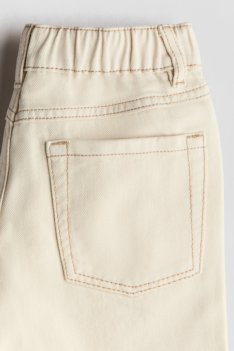 Embroidered Twill Shorts