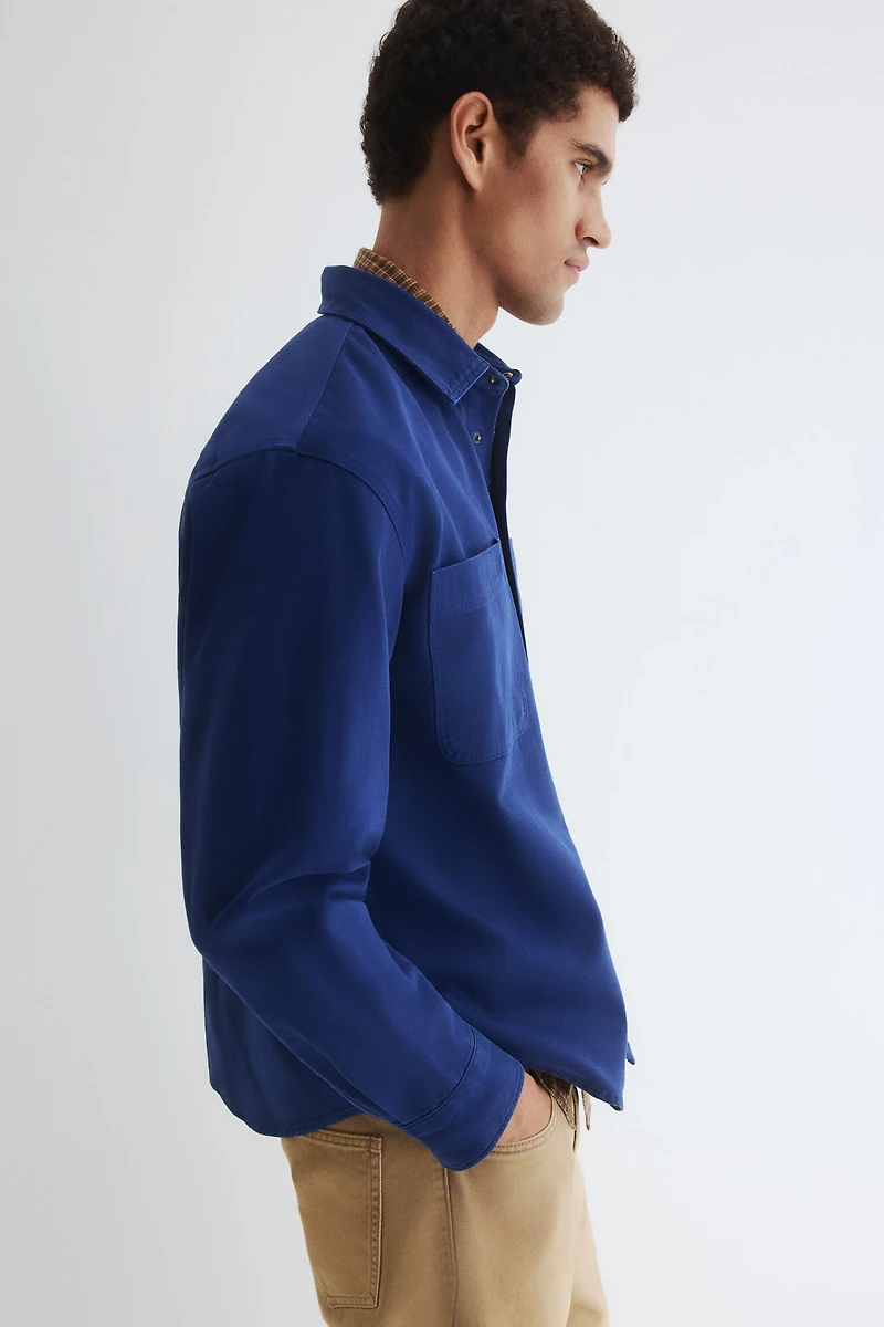 Surchemise grande taille en toile