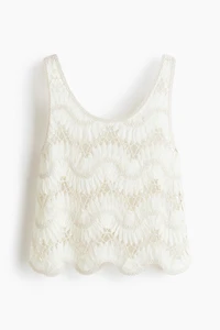 Crochet-Look Top