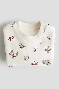 Printed Brushed-Inside Sweatshirt