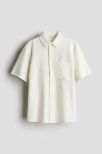 Chemise à manches courtes en coton