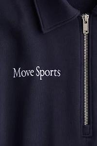 Sports Sweatshirt with Collar