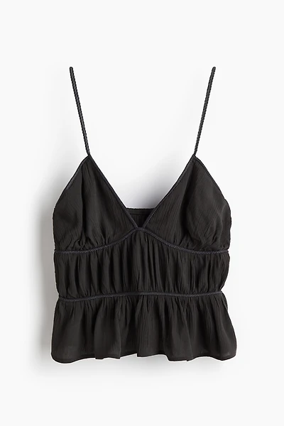 Braid-Detail Strappy Top