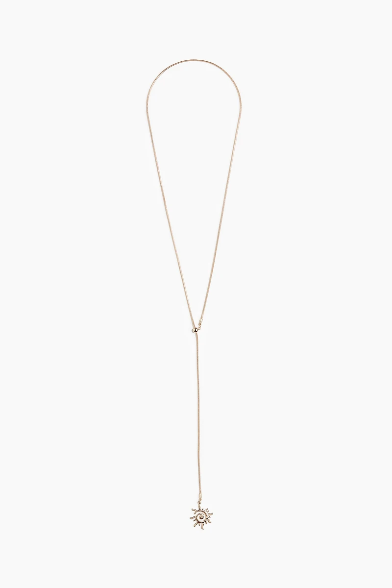 Lariat Necklace with Pendant