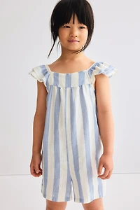 Flutter-Sleeved Jumpsuit