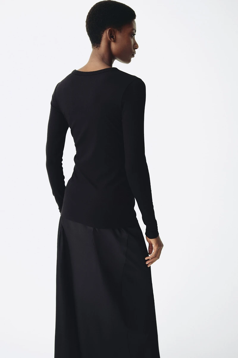 MAMA Ribbed jersey top