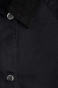 Veste à col en velours côtelé