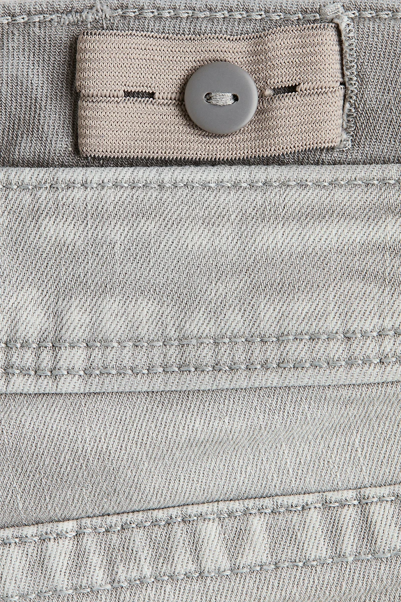 Embroidered-Detail Flared Low Jeans
