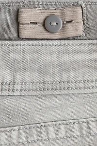 Embroidered-Detail Flared Low Jeans