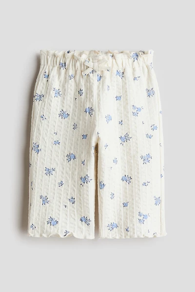 Textured Jersey Pants