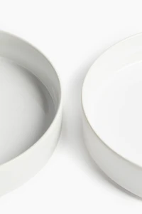 2-Pack Deep Stoneware Plates