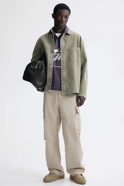 Relaxed-Fit Cotton Cargo Pants