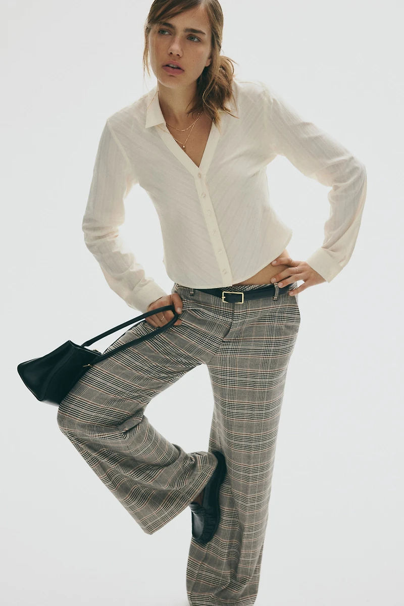 Pantalon habillé à jambes larges