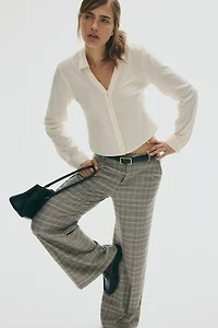 Pantalon habillé à jambes larges