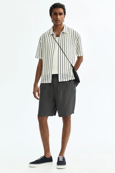 Loose-Fit Cotton Shorts