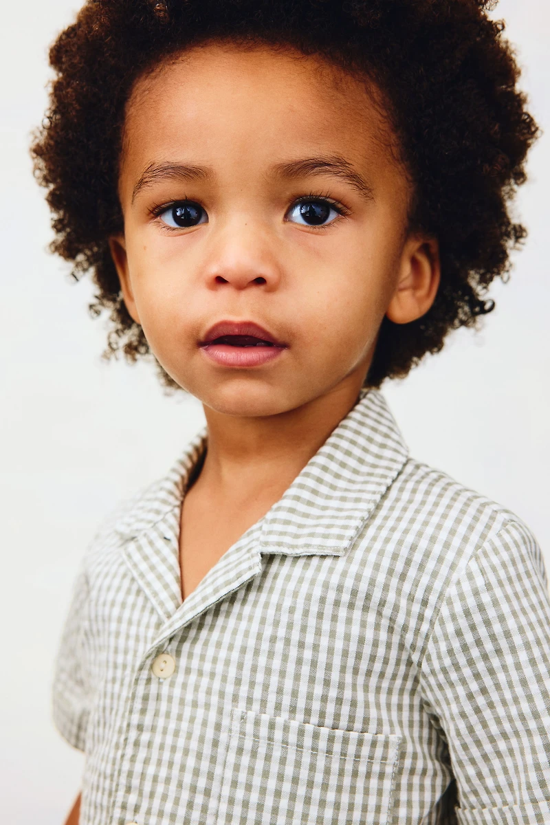 2-Piece Cotton Seersucker Set