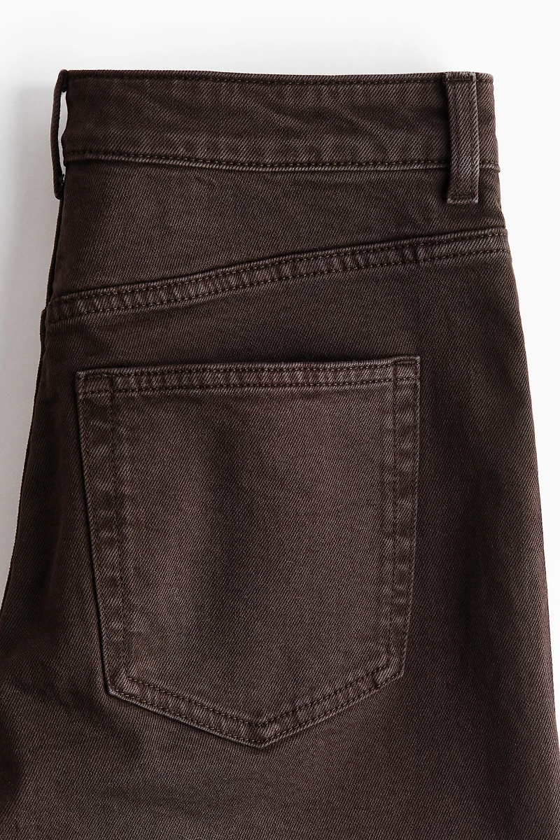 High-Waist Denim Shorts