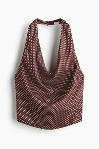 Satin Halterneck Top