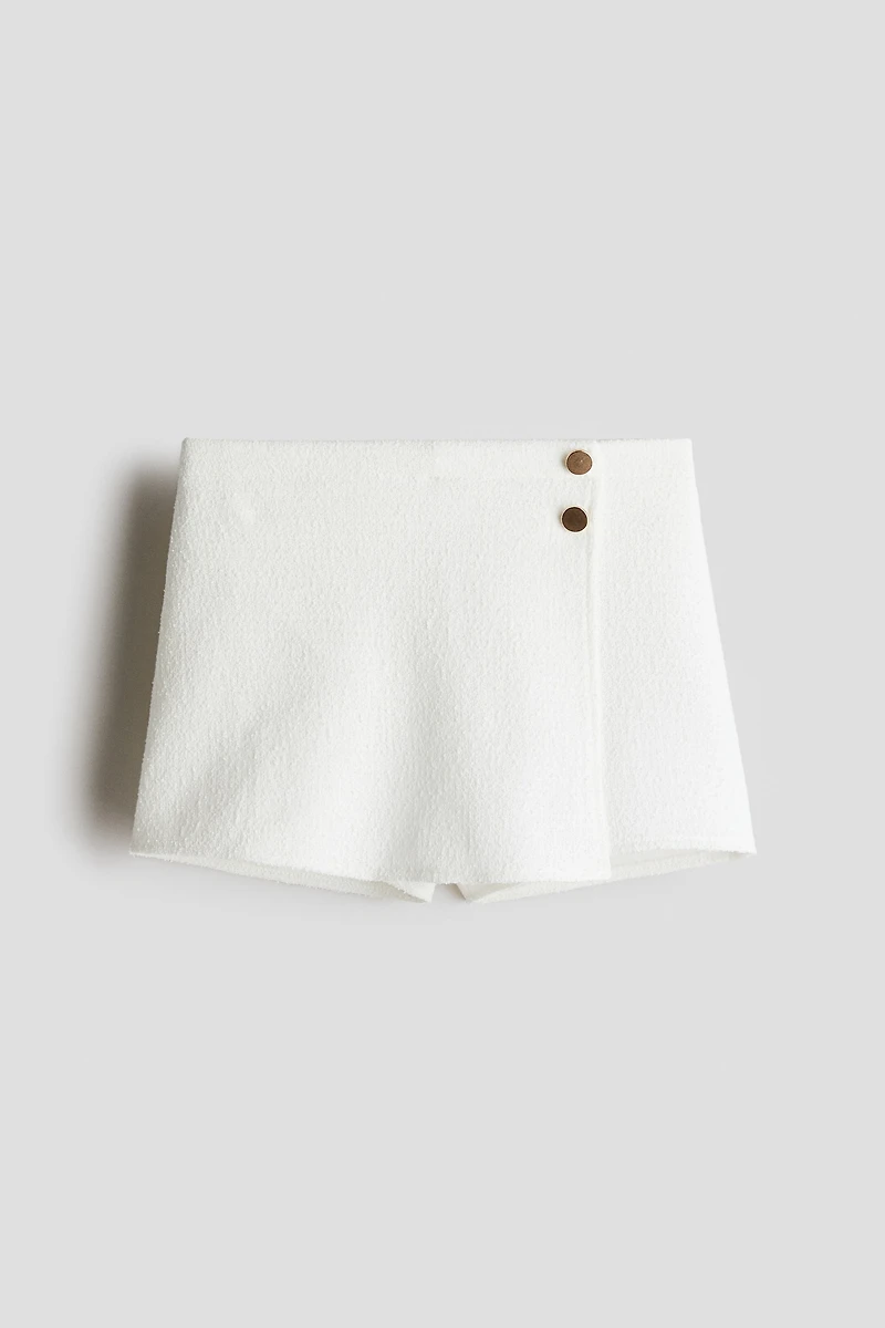 Jupe-short texturée
