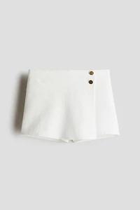 Jupe-short texturée
