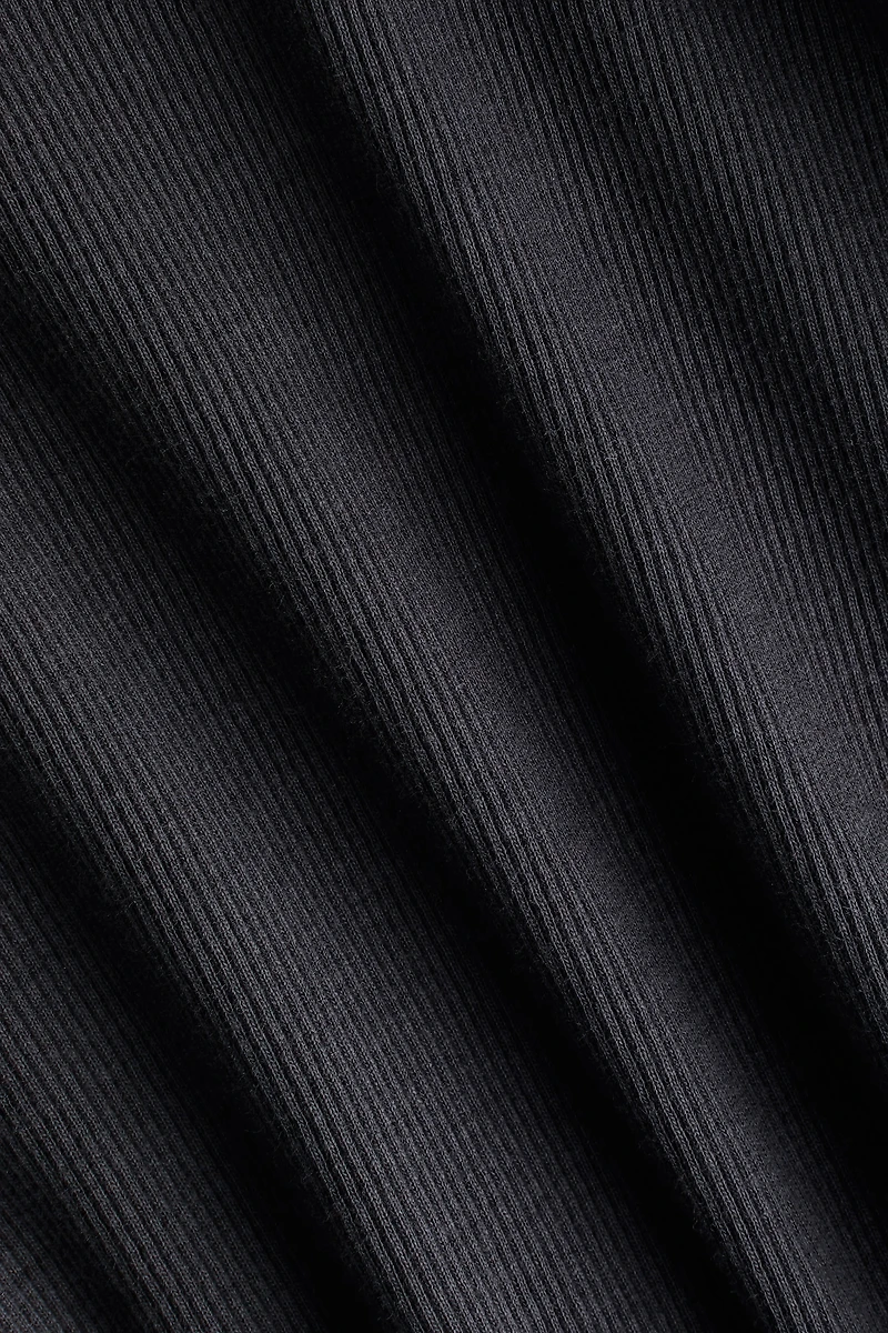 Ruffle-Trimmed Cotton Top