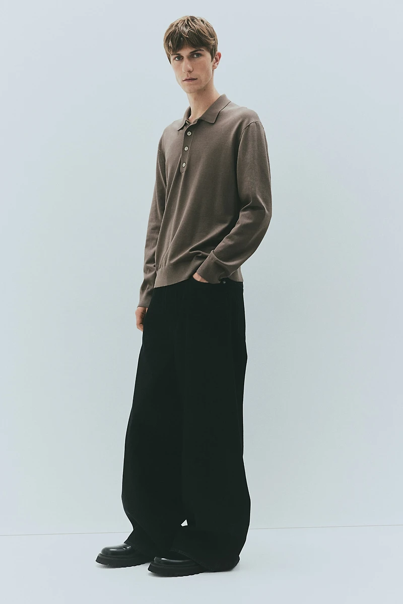 Polo coupe classique en fin tricot
