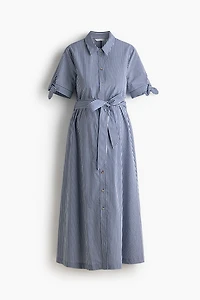 MAMA Short-Sleeved Shirt Dress