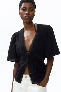 Blouse with Pintucks