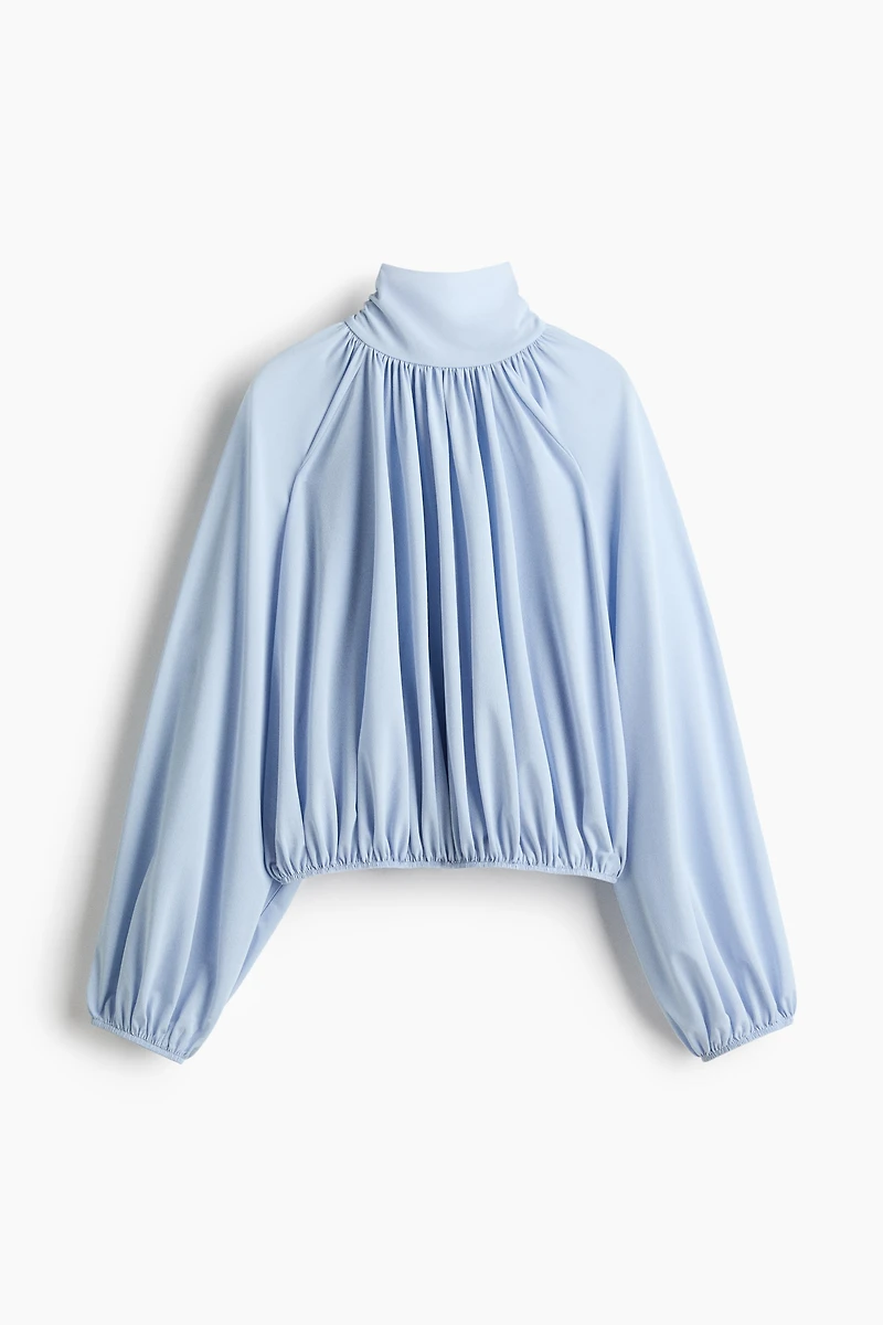Blouse à effet drapé avec détail nouer