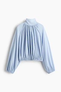 Blouse à effet drapé avec détail nouer