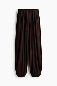 Balloon-Leg Pants with Drawstring
