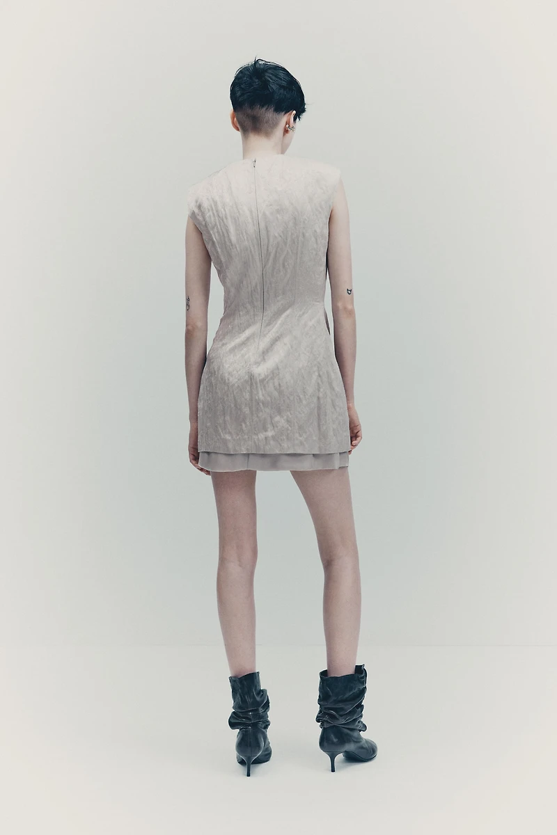 Jacquard-Weave Dress