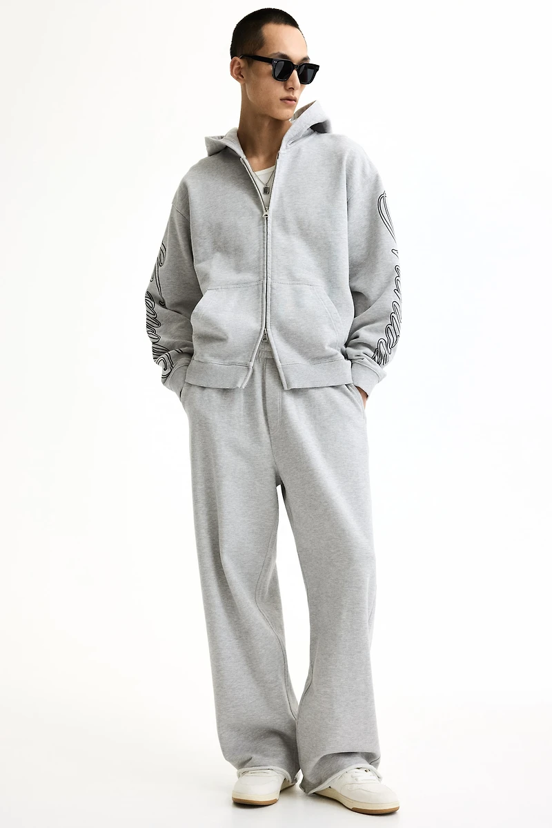 Oversized Printed Cotton Sweatpants