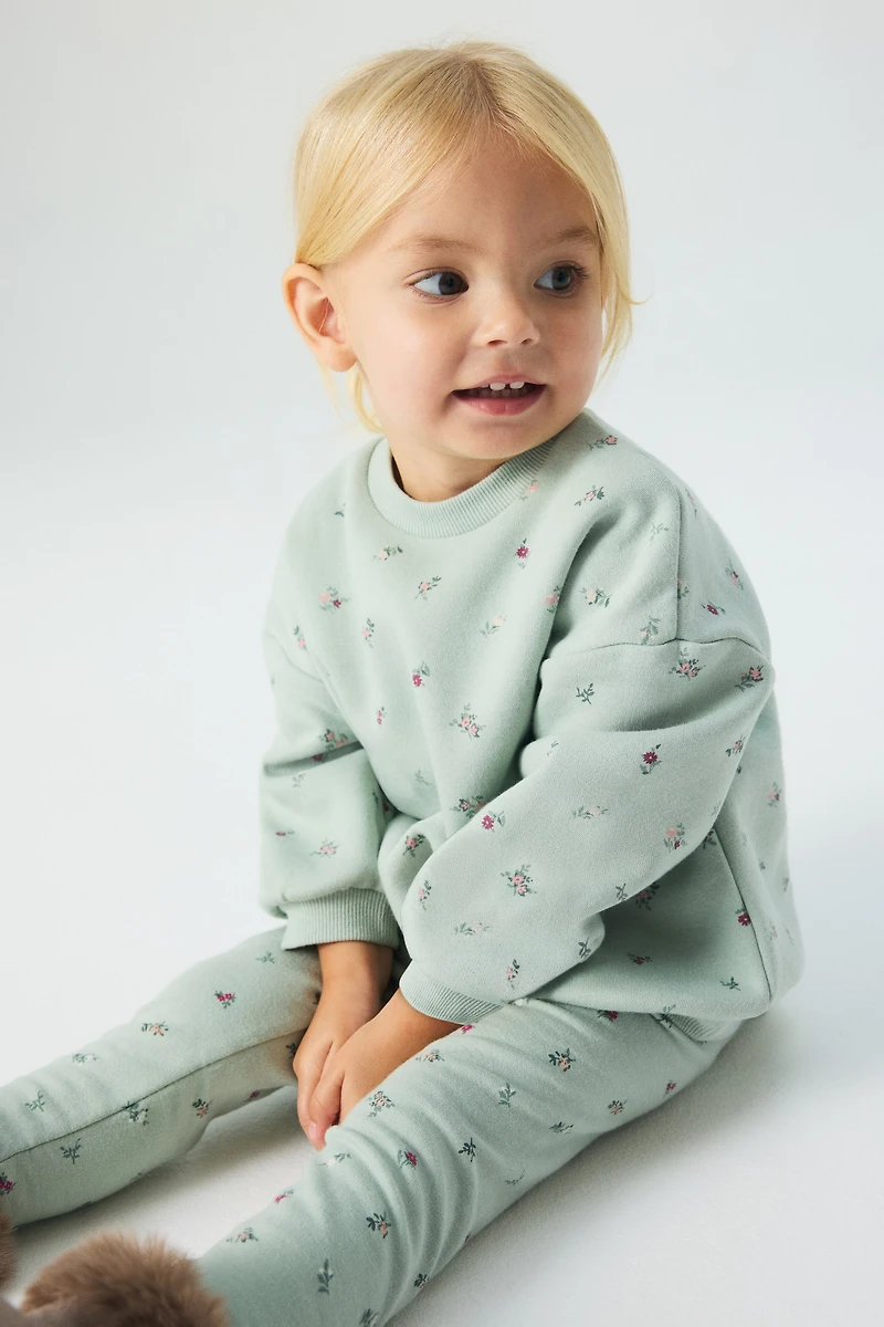 Printed Brushed-Inside Leggings