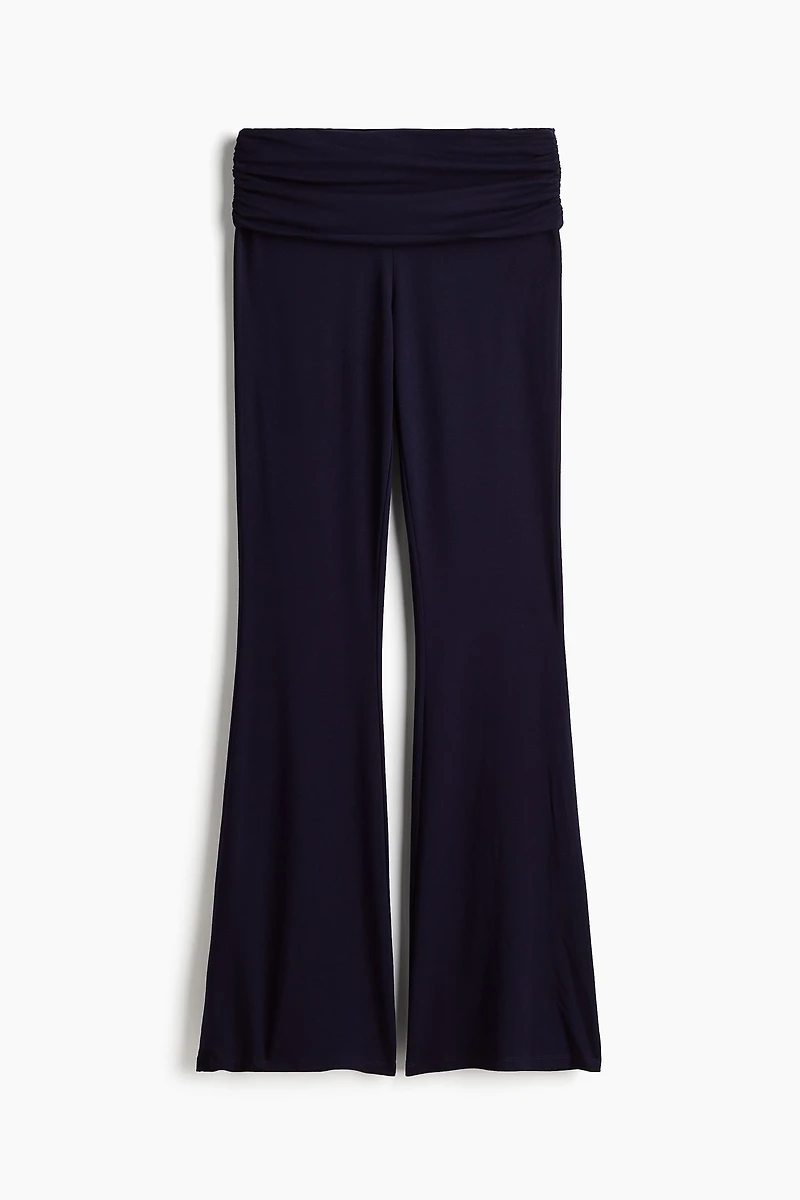 Pantalon de yoga froncé
