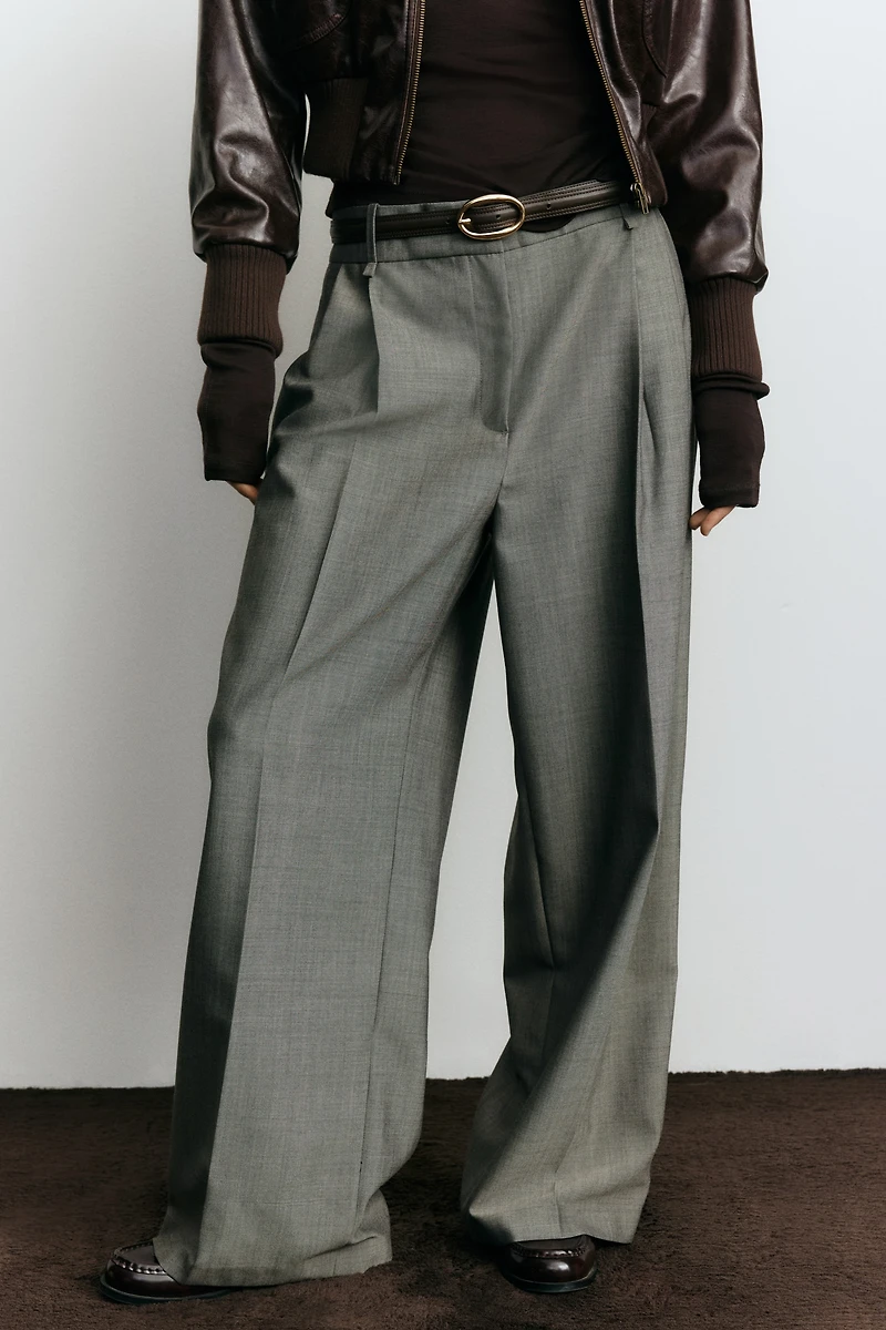 Pantalon sur mesure en laine mélangée