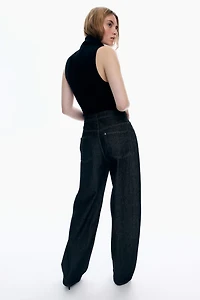 High Rise Wide Leg Baggy Jeans