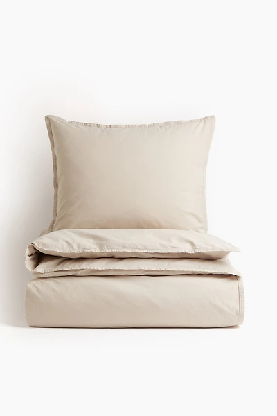 Enveloppe de couette lit simple en coton lavé