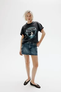 Minijupe cargo en denim