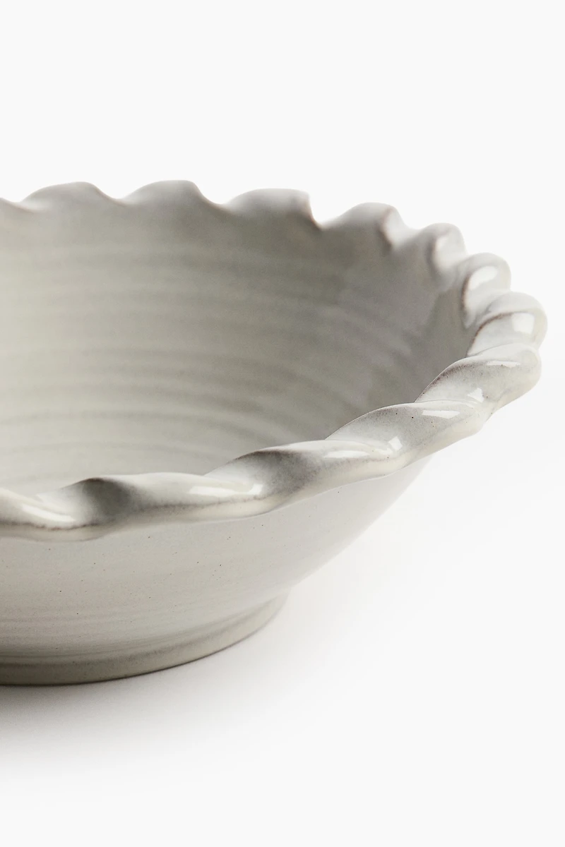 Reactive-Glaze Serving Bowl