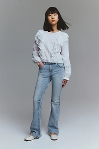 Flared Leg Low Jeans