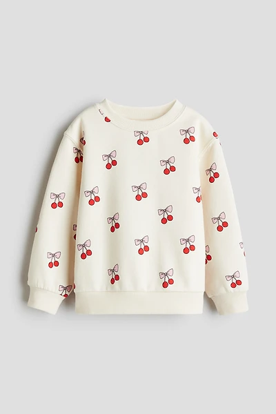 Printed Brushed-Inside Sweatshirt